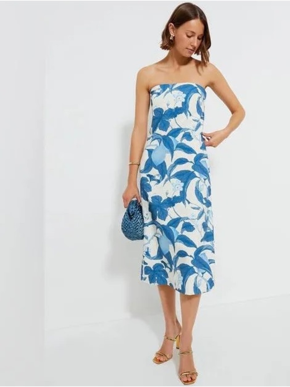 Tuckernuck Bonnie Blossom Marin Strapless Floral Midi Dress NWT XXL